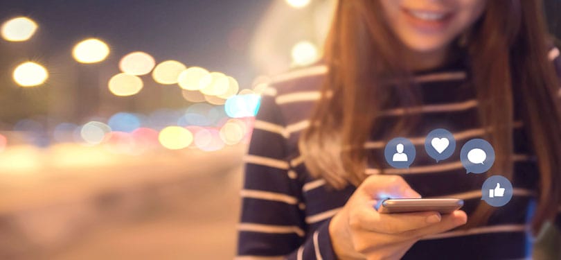 Social media deterrent