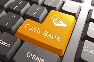 Keyboard - Return key replaced with yellow key with words cash back