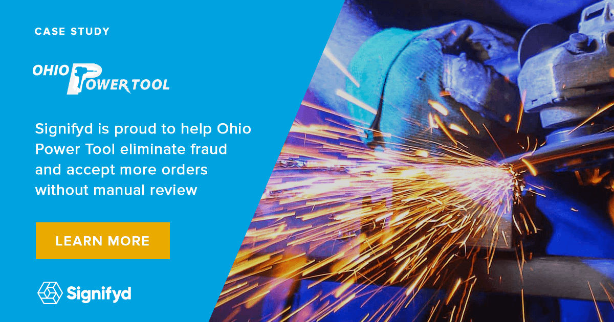 Less fraud, more orders for Ohio Power Tool online Signifyd