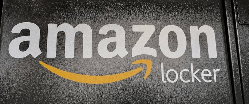 Amazon locker with logo