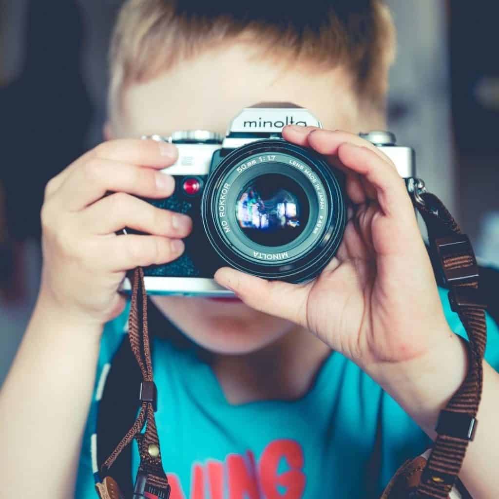 Child with camera