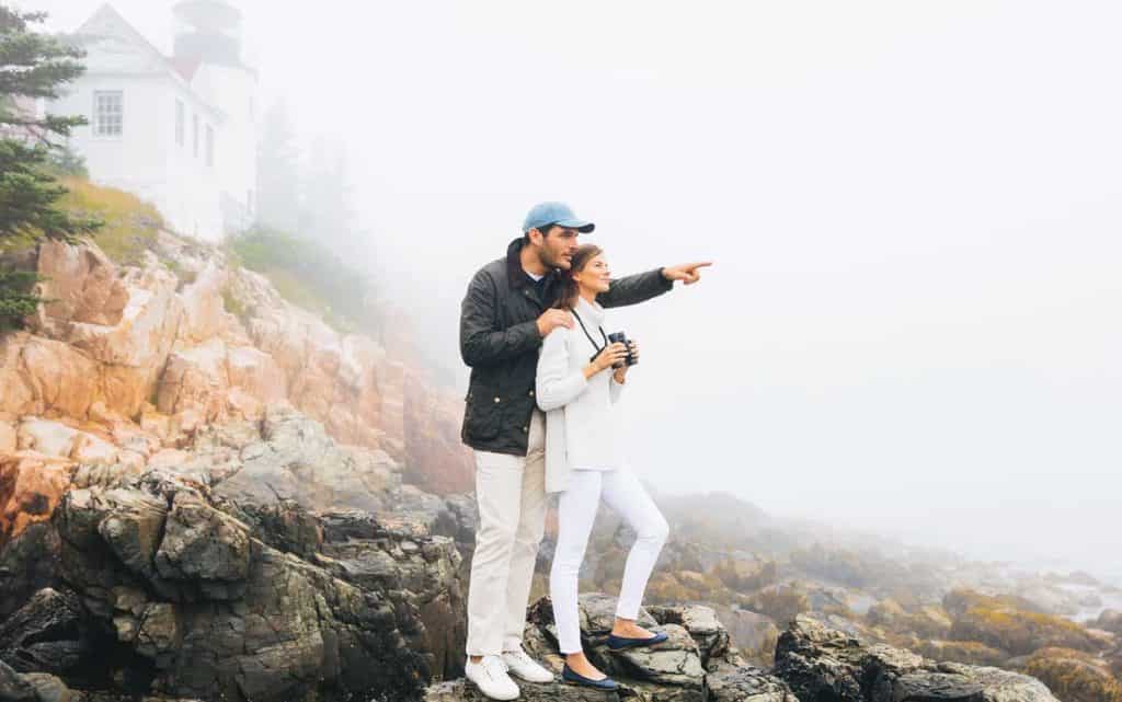 Tuckernuck couple in fog