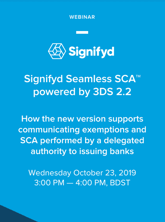 Webinar: Seamless SCA Powered by 3DS 2.2