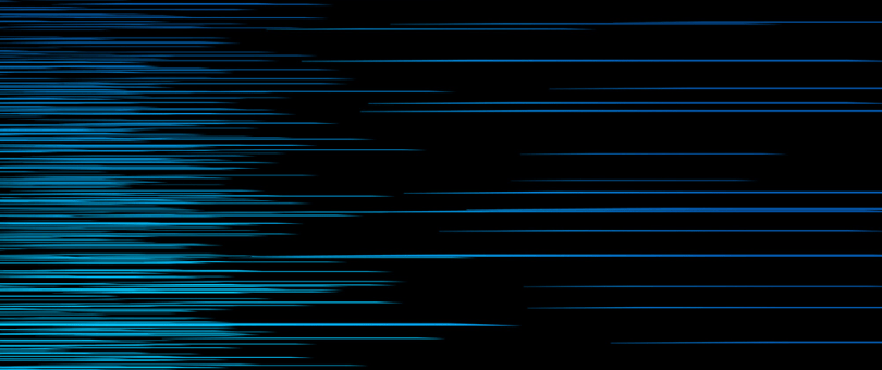 Blue lines on a black background