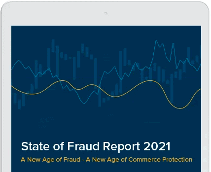 The cover of the state of fraud 2021 report
