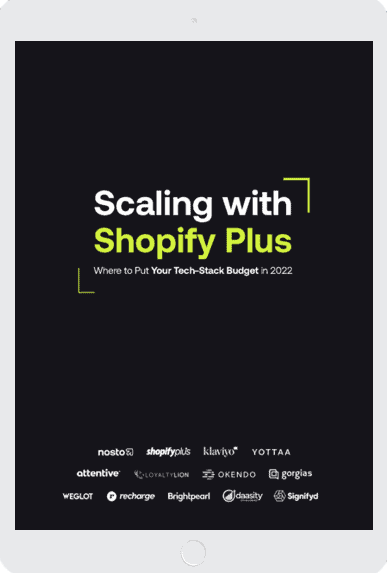 Scaling with Shopufy Plus 2022 Tablet Cover