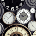 A large number of clock faces to symbolize "time to value" in choosing a Commerce Protection platform