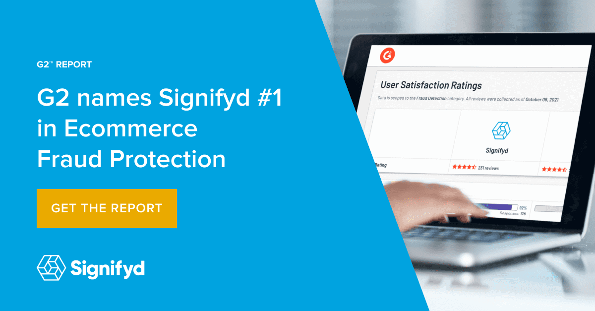 Signifyd Rated No. 1 on G2 Crowd in Fraud Protection Market