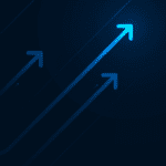 A bright arrow up to illustrate Signifyd being named to Fast Company World's Most Innovative Company's list