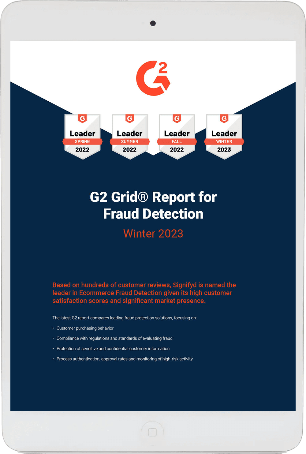 IPAD-COVER-G2-Leader-Badges-Winter-2023-Report-Signifyd-Leader.png IPAD-COVER-G2-Leader-Badges-Winter-2023-Report-Signifyd-Leader.png