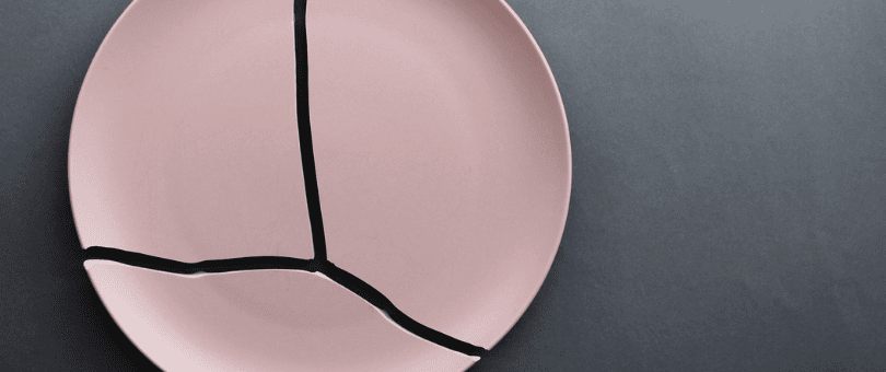 a broken plate to illustrate a blog about first-party misuse