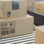 ecommerce packages on conveyer belt to illustrate de minimis blog