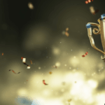 Trophies and confetti to symbolize Signifyd's fifth consecutive leading vendors award from DC360