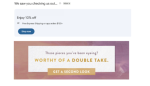 good personalization in ecommerce example