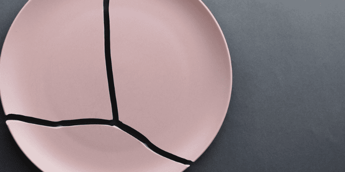 a broken plate to illustrate a blog about first-party misuse