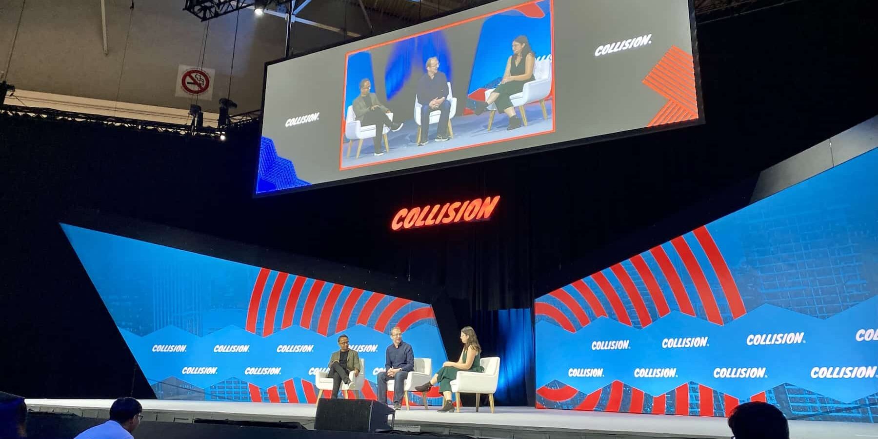 Signifyd's Raj Ramanand on stage at Collision 2023