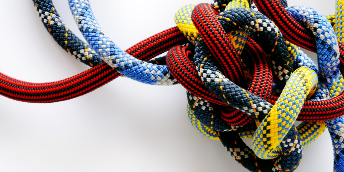 a knotted rope to represent fraud rulesbloat