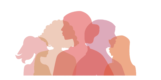 Colorful silhouettes of women to illustrate Signifyd's Women History Month blog post